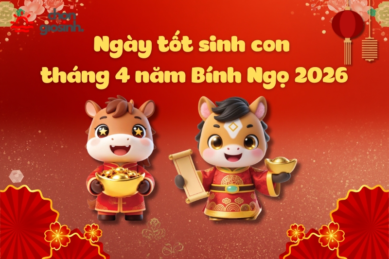 Ngày tốt sinh con tháng 4 hợp tuổi bố mẹ 2 Ngày tốt sinh con tháng 4 hợp mệnh cha mẹ